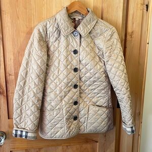 Burberry Brit Quilted Jacket in Beige